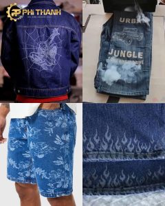 Máy khắc vải jeans