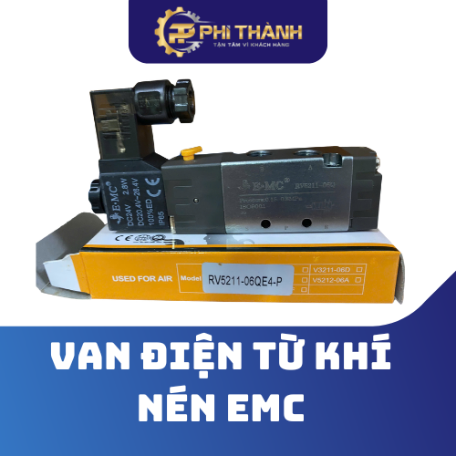 Van điện từ khí nén EMC là thiết bị điều khiển dòng khí tự động bằng điện, được ứng dụng rộng rãi trong các hệ thống khí nén công nghiệp, dây chuyền sản xuất tự động và máy móc cơ khí. Sản phẩm nổi bật với khả năng đóng mở nhanh, hoạt động ổn định, độ bền cao và tiết kiệm năng lượng. Van điện từ EMC được sản xuất với nhiều kích thước, điện áp và kiểu kết nối khác nhau, đáp ứng đa dạng nhu cầu sử dụng trong nhà máy, xưởng sản xuất và hệ thống tự động hóa. Với thiết kế nhỏ gọn, dễ lắp đặt và bảo trì, van điện từ khí nén EMC giúp nâng cao hiệu suất vận hành, giảm chi phí bảo dưỡng và tối ưu hóa hoạt động của hệ thống khí nén. Sản phẩm được chế tạo từ vật liệu chất lượng cao, chống ăn mòn tốt, đảm bảo tuổi thọ lâu dài trong môi trường công nghiệp khắc nghiệt. Nếu bạn đang tìm kiếm giải pháp điều khiển khí nén hiệu quả, chính xác và giá thành hợp lý, van điện từ khí nén EMC là lựa chọn đáng tin cậy cho mọi hệ thống tự động hóa hiện đại.