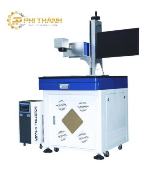 Máy khắc UV khắc logo cho ngành may mặc