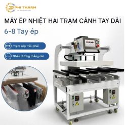Máy ép nhiệt tay dài JY-6080A hai trạm 8 tay ở Bắc Ninh